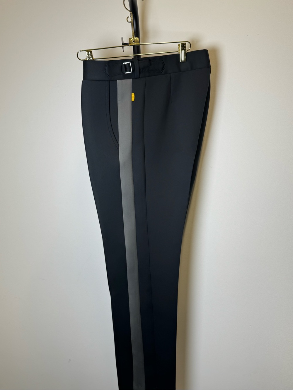 Richfresh Luxury Tailored Track Pants Black Gray 38